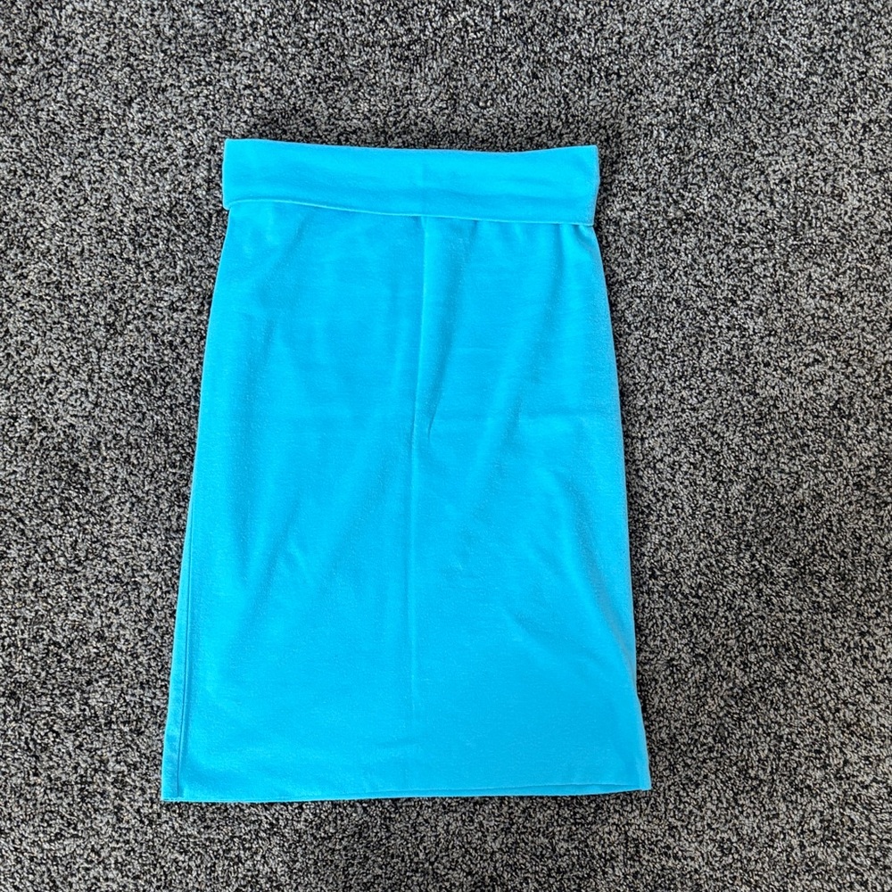 Women's Bright Turquoise Pencil Skirt